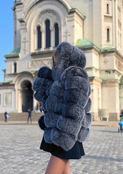 buy luxury fur coat pelzjacke kaufen greue echtpelz