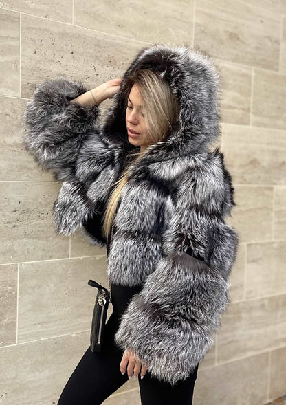 SALE NEW YORK IN SILVER FOX FUR