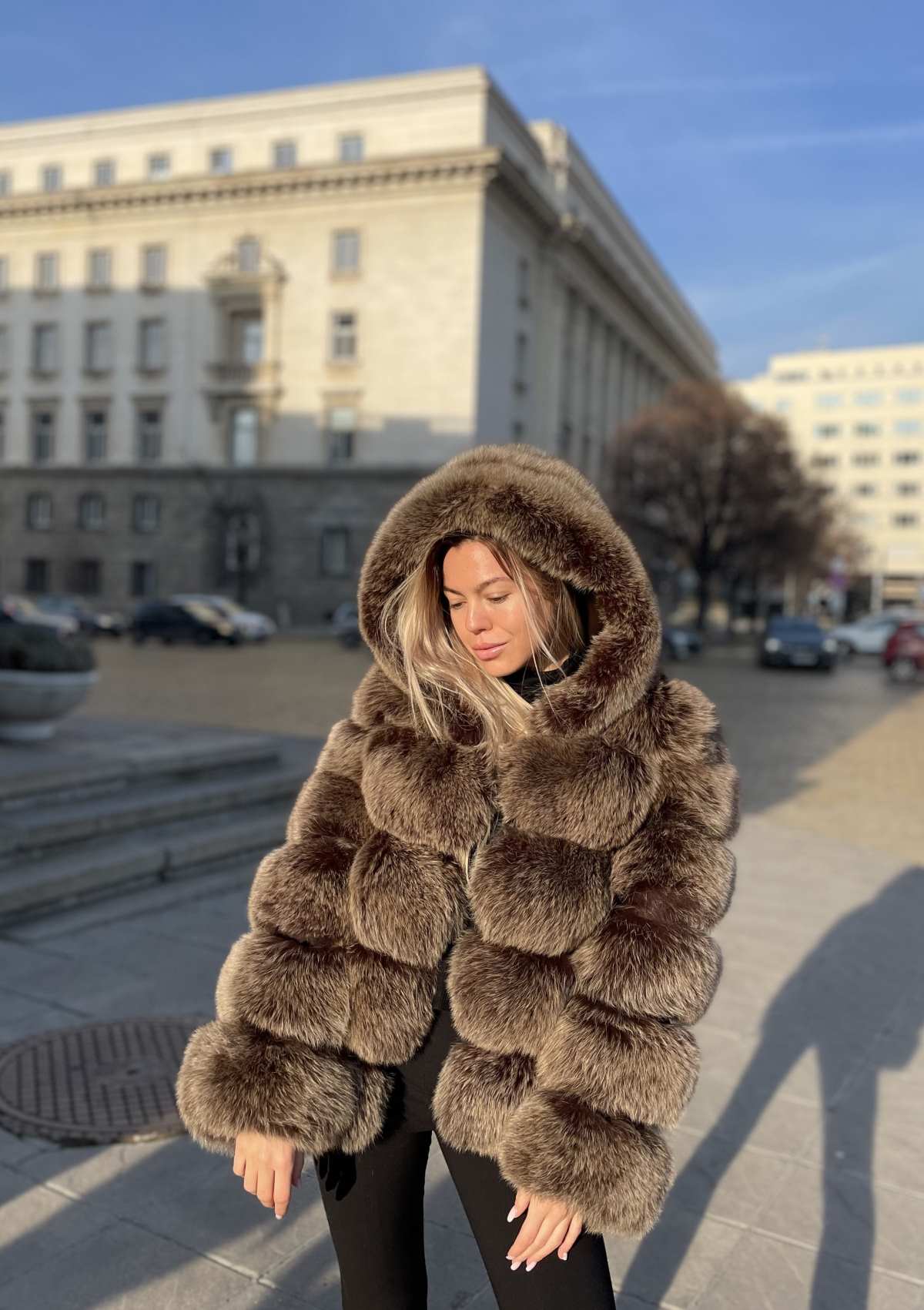 Luxury fur parka online