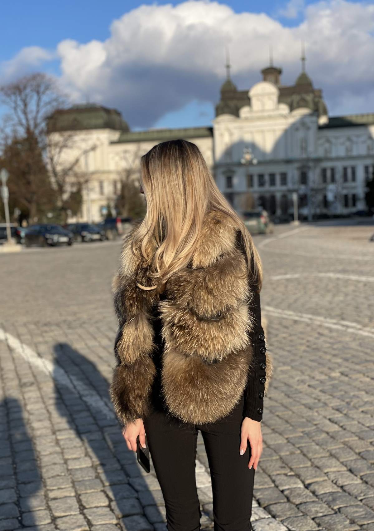 buy brown racoon fur vest luxury pelzweste waschbarpelz weste braun kaufen