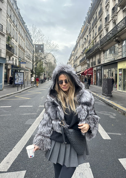 SALE NEW YORK IN SILVER FOX FUR